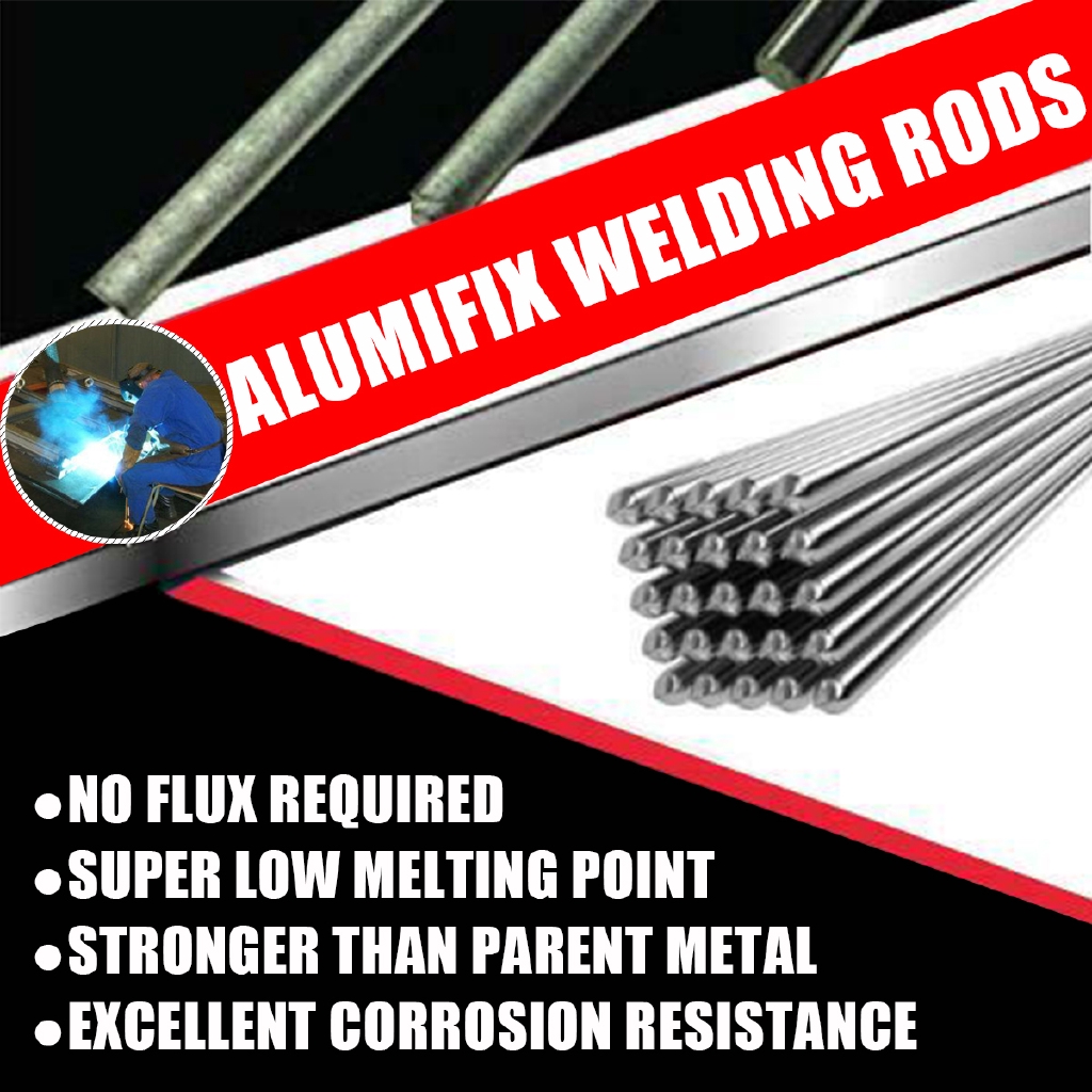 50PCS Solution Welding Flux-Cored Rods No Flux Required Super Low Melting Point Stonger Than Parent Metal Excellent Corrosion Resistance 