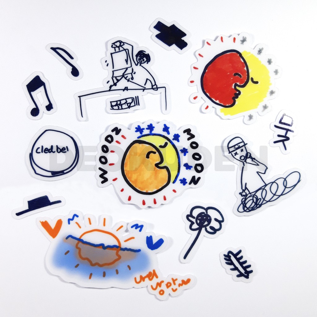 WOODZ Scribbles Sticker Set (chat us for restock requests) | Shopee ...