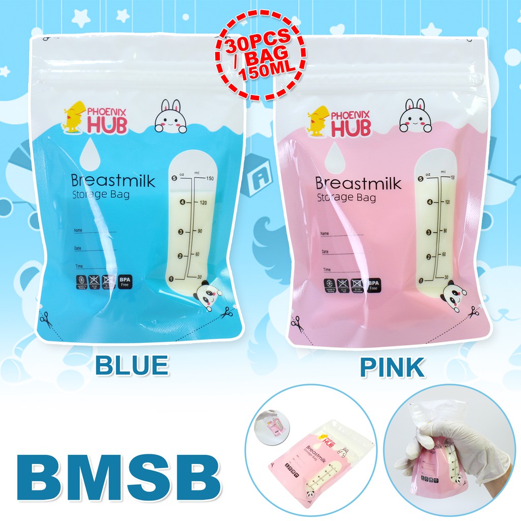 Baby Love BMSB 150ml 30pcs Baby Breast Milk Storage Bag Liquid Safe Food Storage Bags