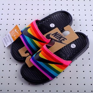 nike rainbow slide sandals