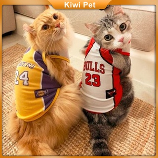 Pet Cat Dog Sport Shirt Small Dog World Cup Football Basketball Mesh Vest Puppy Cat Summer Clothes
