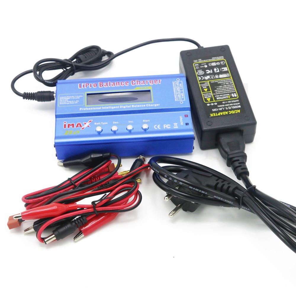 1set IMAX B6 Charger Baterai  RC LiPo NiMH Digital w 