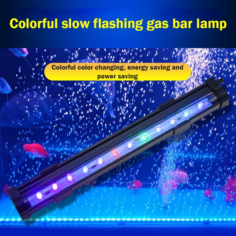 Fish Tank Led Bubble Lamp Colorful Lamp with Aquarium Remote Control