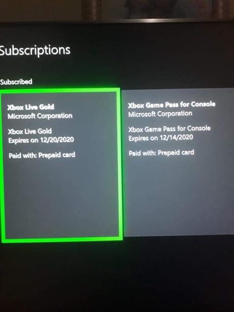 xbox gold card 1 month