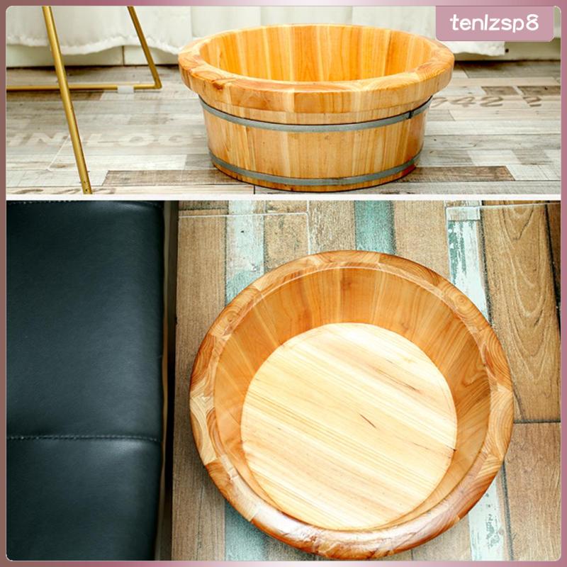 Cedar Wooden Foot Basin Tub Bucket For Foot Bath Massage Spa Sauna Soak Wood Foot Spa Bath 1574