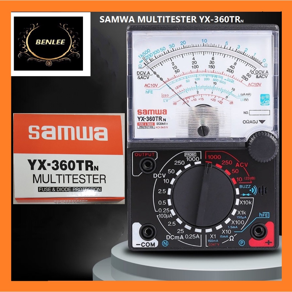 Multi-tester samwa YX-360TRn fuse and diode protection | Shopee Philippines