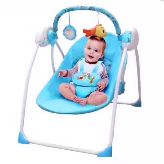 blue baby swing