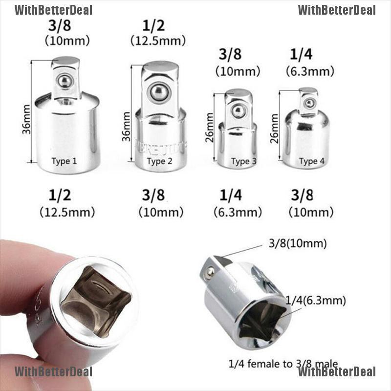 Better 3 8 To 1 4 1 2 Inch Drive Ratchet Converter Socket Adapter Reducer Air Impact Shopee Philippines