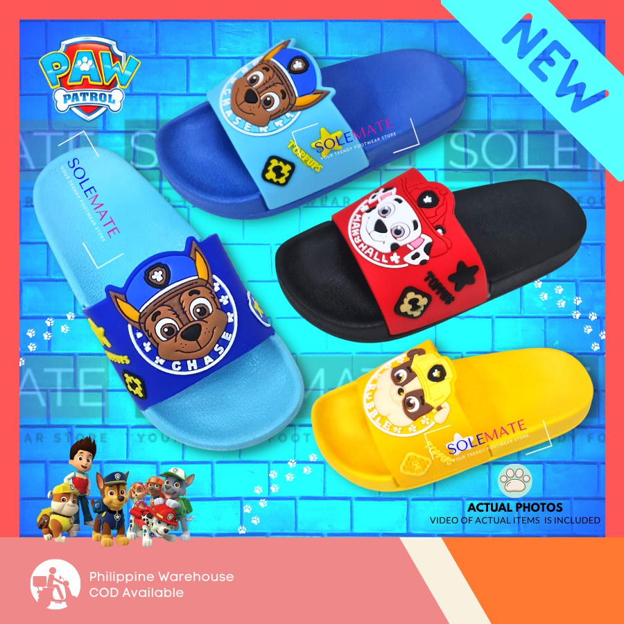deltage mærkelig passager paw patrol toys 【KIDS 24-29】PAW PATROL CHASE RUBBLE MARSHALL SLIPPERS  SLIDES FOR KIDS | Shopee Philippines