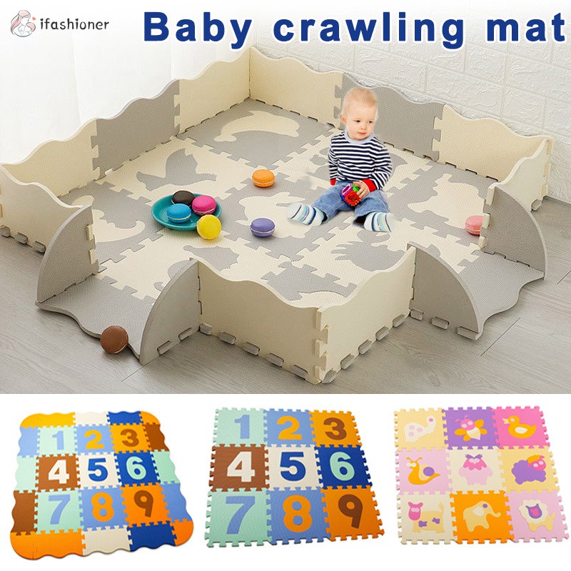 Puzzle Exercise Play Mats Set Crawling Mat Interlocking Foam Floor
