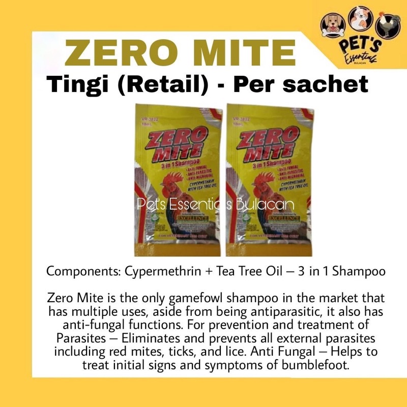 Zero Mite Tingi (Retail) Per sachet Shopee Philippines