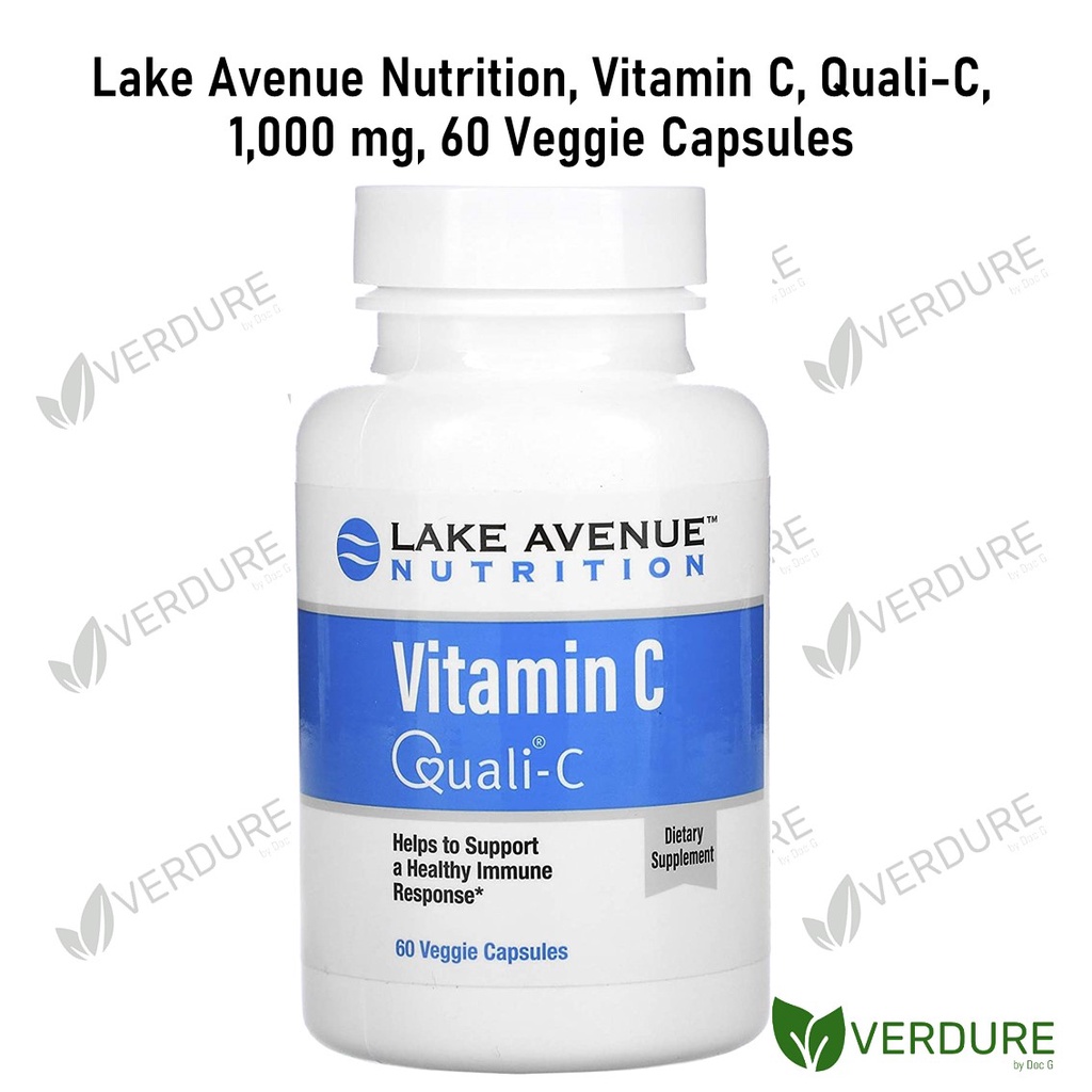 Lake Avenue Nutrition, Vitamin C, QualiC, 1,000 mg, 60 Veggie Capsules