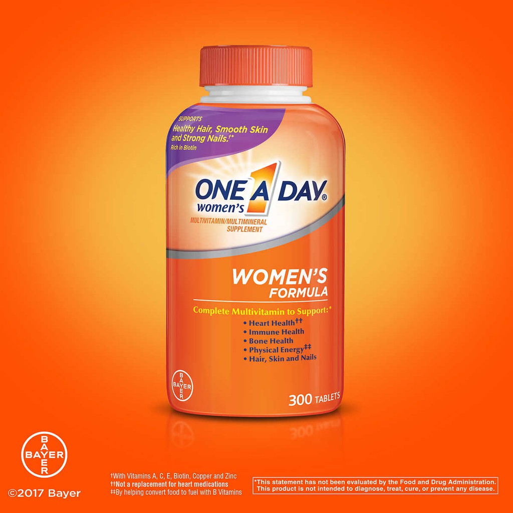 300 Tablets One A Day Women's Multivitamin 300 Tablets Shopee