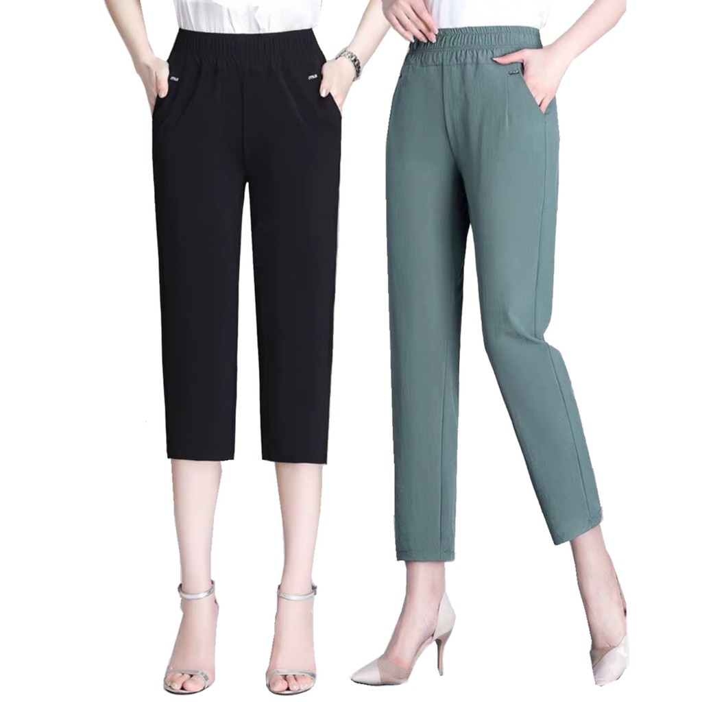 Plus Size Jegging Slacks Pants for Women 36-40 Formal Officewear High ...
