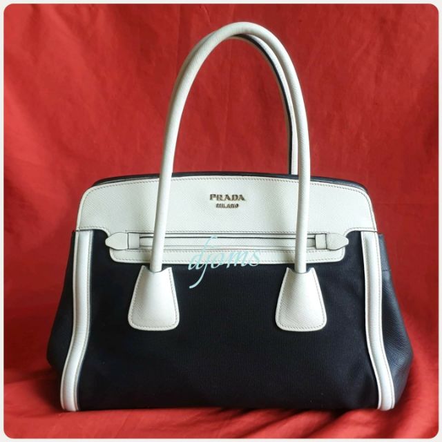 prada black tote