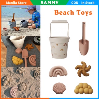 Silicone Kids Summer Beach Games Play Sand Set Bucket Shovel Cute Animal Model Rubber Outdoors