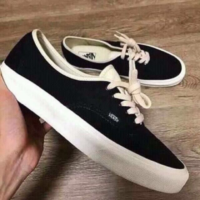 vans black bone original