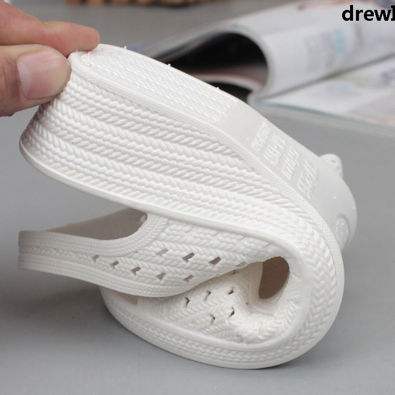 white beach shoes