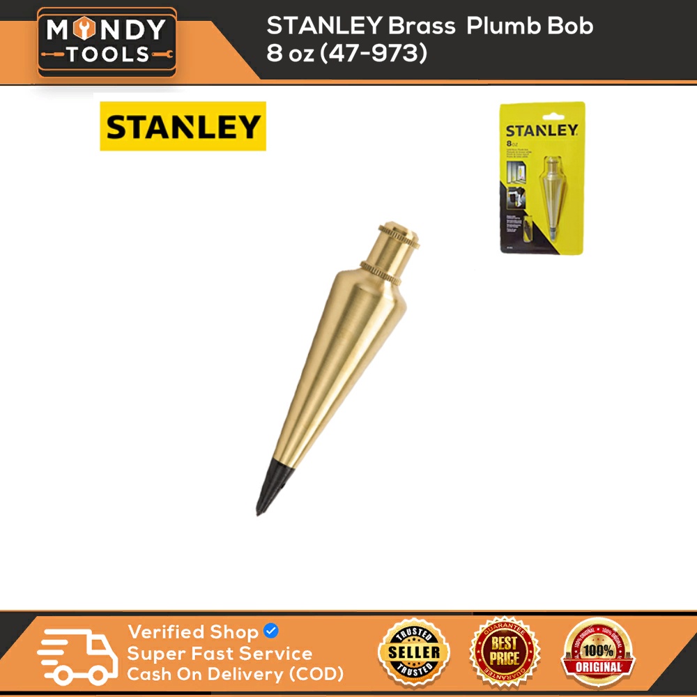 Stanley Brass Plumb Bob 8 oz (47-973) (Original) | Shopee Philippines