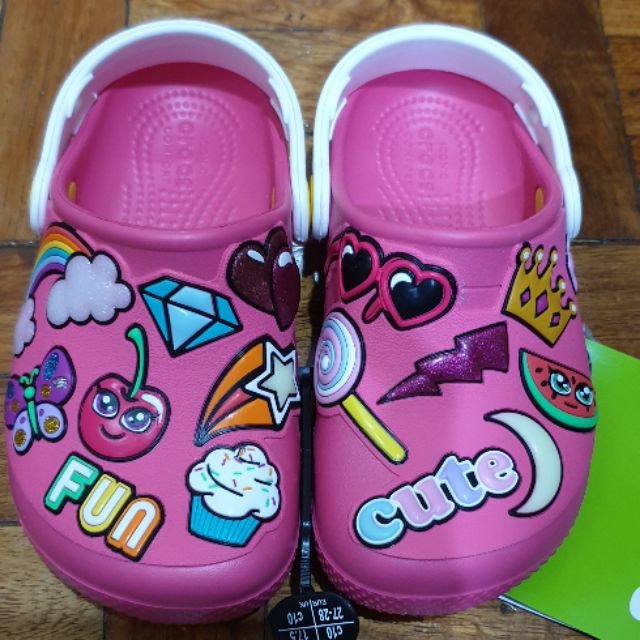 crocs with patches