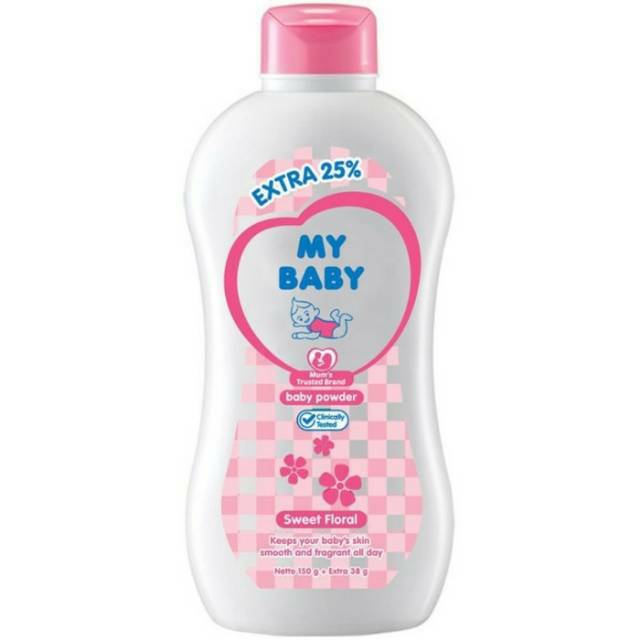 My Baby Powder Baby Powder 150 Gr Sweet Floral (Pink) Shopee