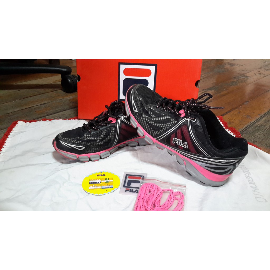 neon pink running shoes