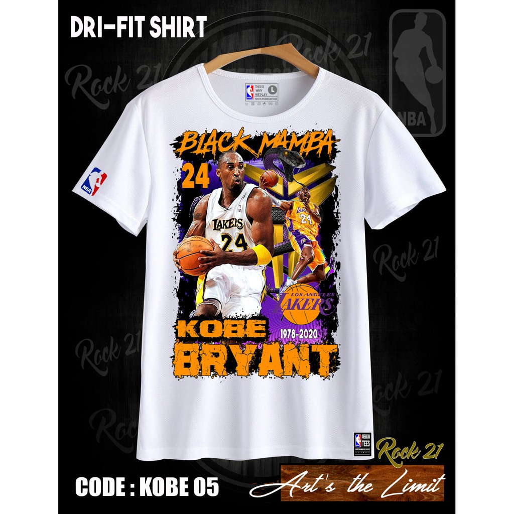 KOBE BRYANT DRI-FIT SHIRT (check the designs available) | Shopee ...