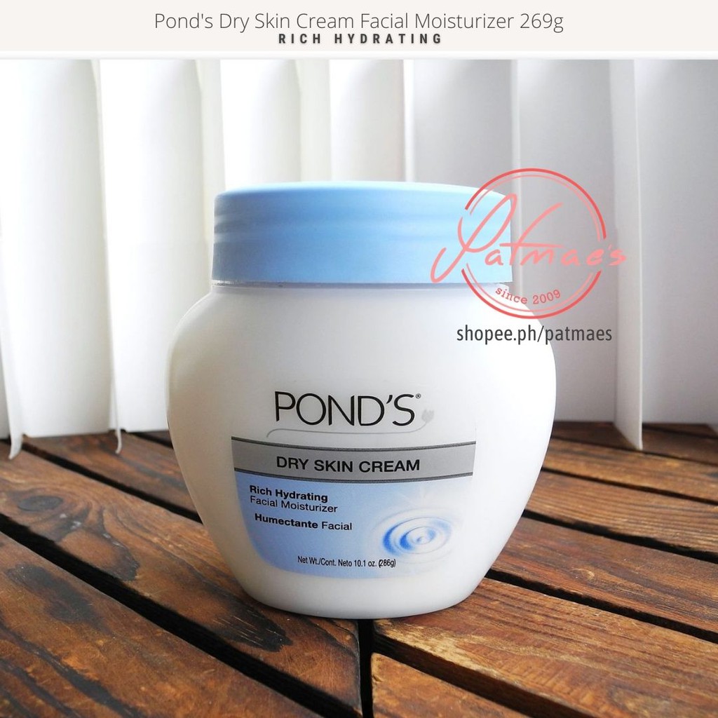 Pond's Dry Skin Cream Rich Hydrating Facial Moisturizer 286g Shopee