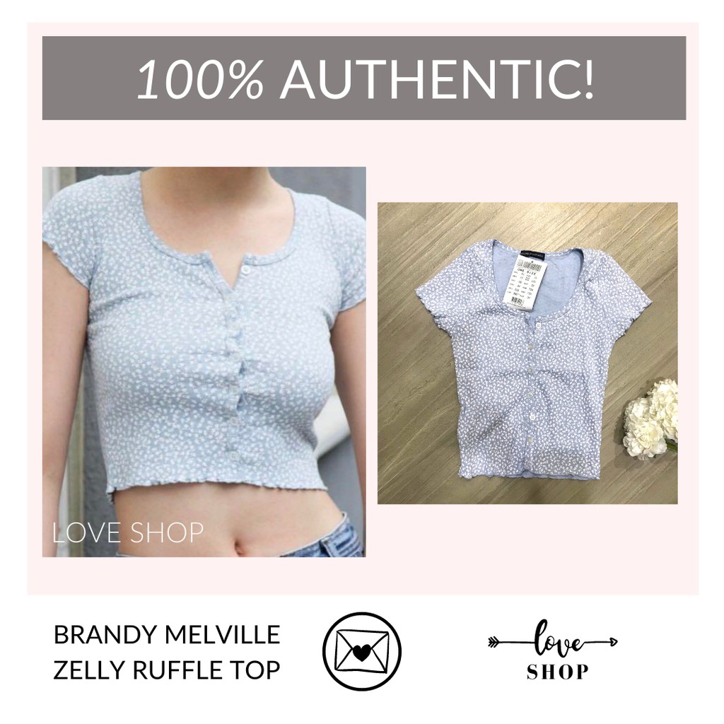 zelly ruffle top