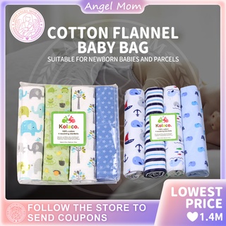 Baby Blanket Flannel 4pcs in 1 Pack Blanket For Baby Towel Recieving Blanket Newborn Muslin Blanket