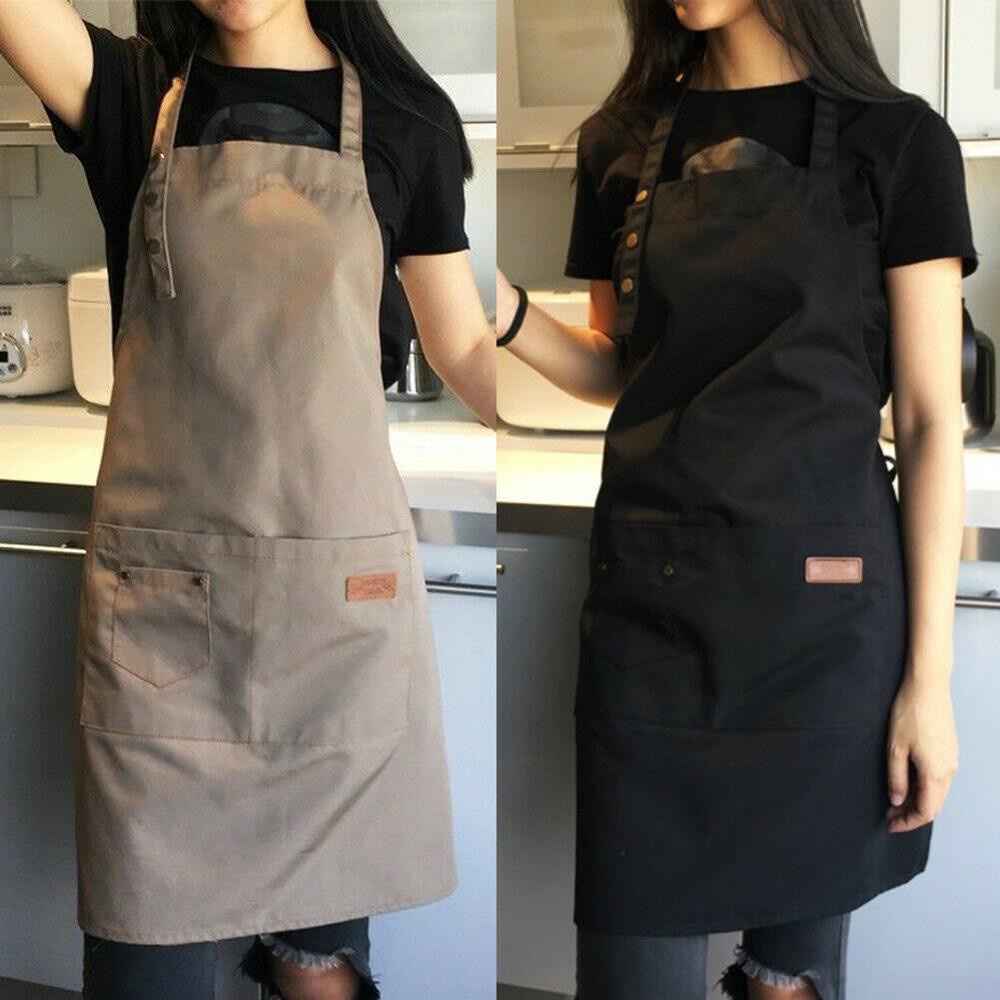 NEW MENS LONG WAIST APRON KITCHEN BAR WAITER CHEF COOK MEN'S WORK APRONS 