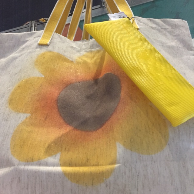 canvas sling tote bag