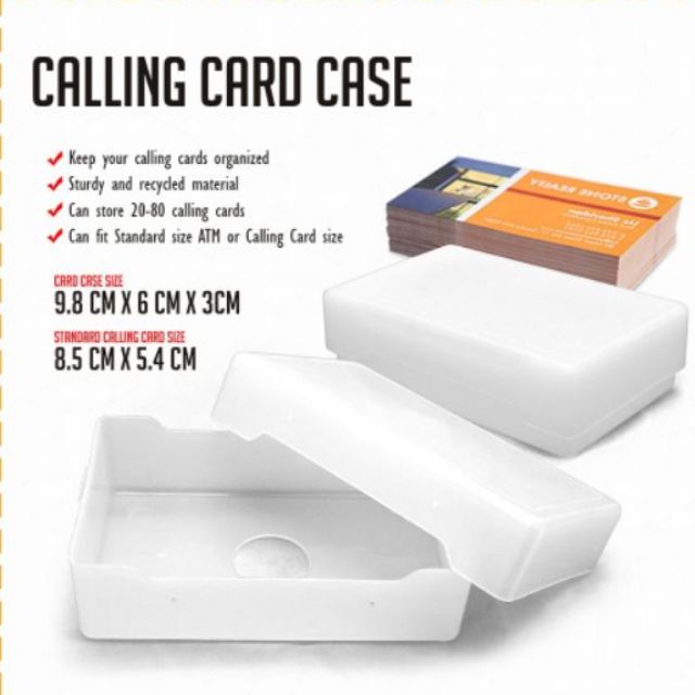 Calling Card Case 30pcs Calling Card Box Shopee Philippines