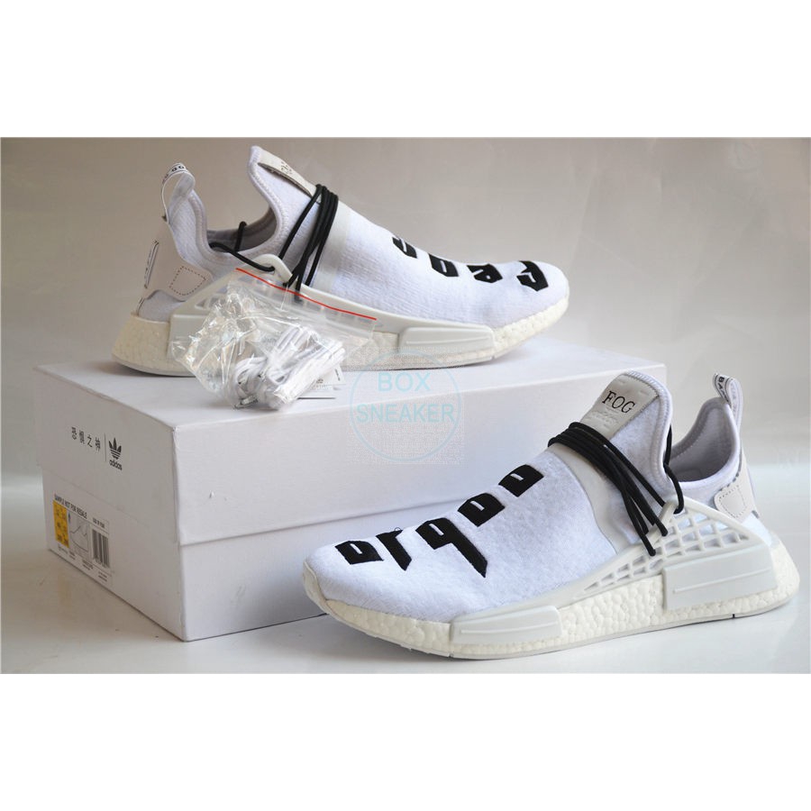 nmd human race fear of god fog shoes