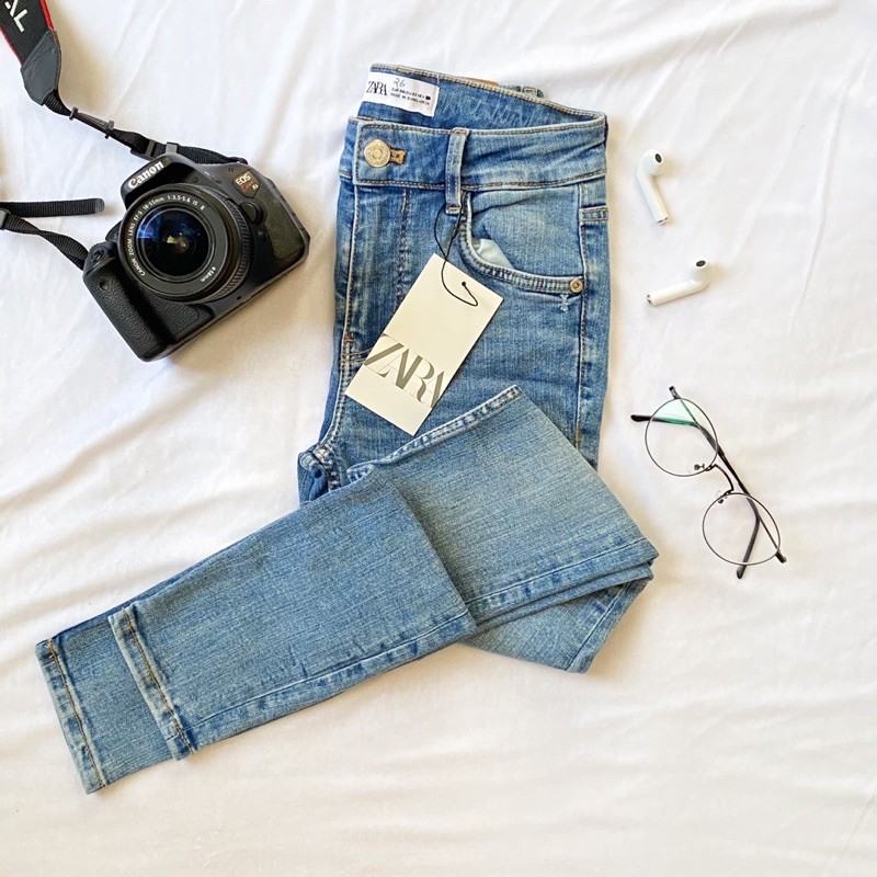 high rise skinny fit jeans