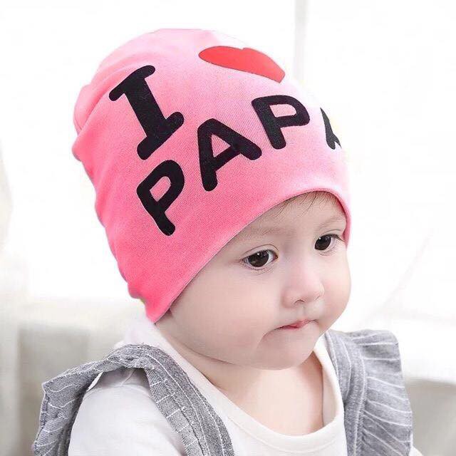 Perfect I Love Papa I Love Mama Baby Bonnet Shopee Philippines