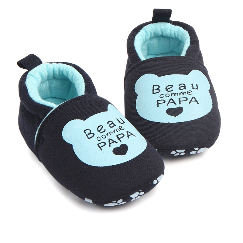 Lovely Cotton Newborn Baby Shoes Cute Infant Baby Girls Boys First Walkers Papa Maman Soft Shoes Toddler Crib Shoes For 0 18m Shopee Philippines