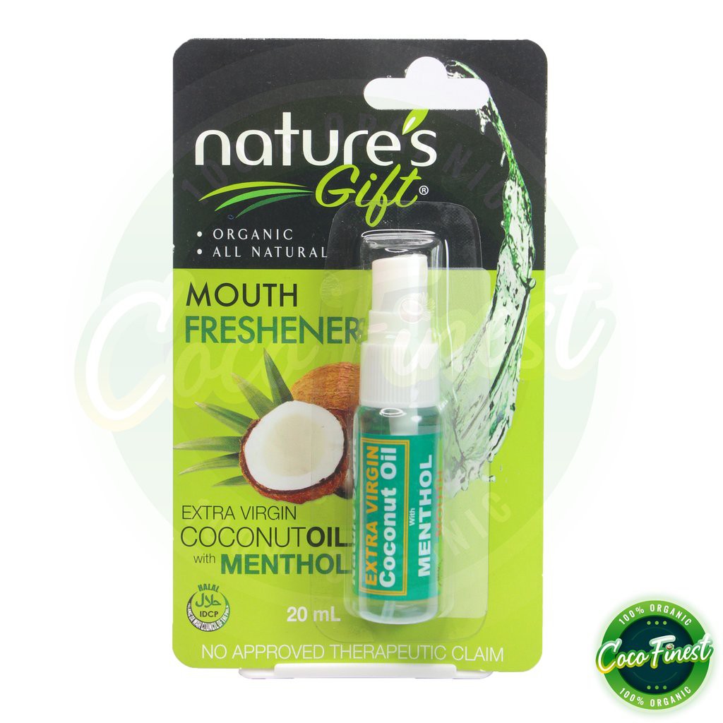 Nature's Gift Extra Virgin Coconut Oil Mouth Freshener (20ml) Shopee