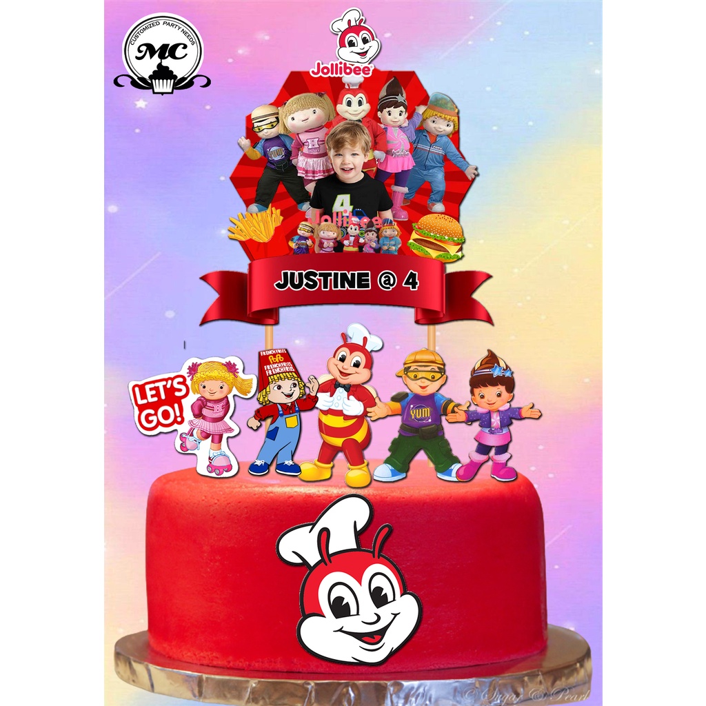 Jolibee Theme Cake Topper Shopee Philippines