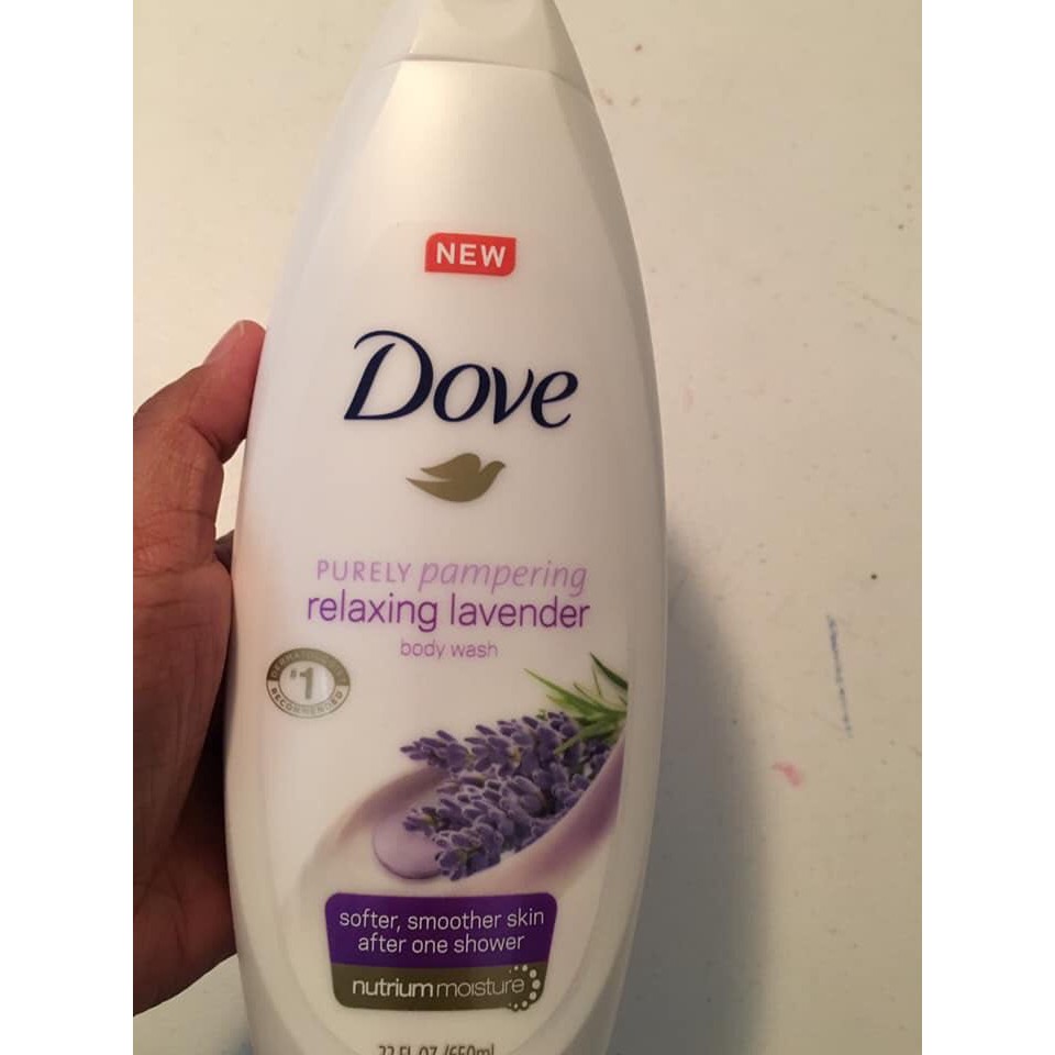 Dove Purely Pampering Relaxing Lavender Body Wash 650ml | Shopee ...