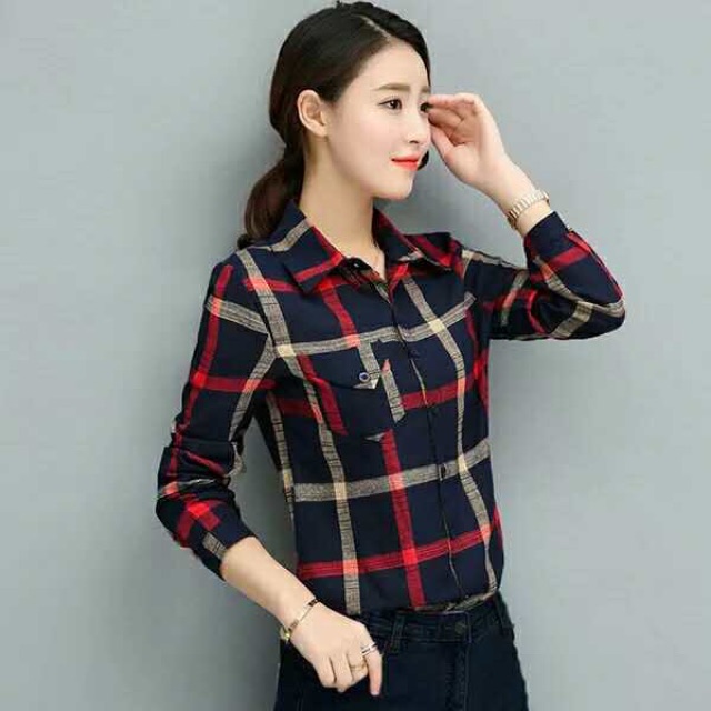 checkered polo for ladies