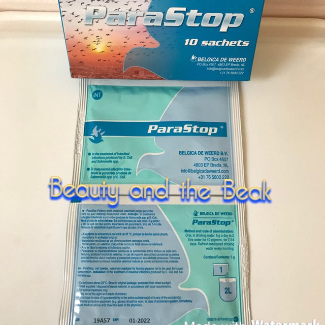 New Stocks Belgica De Weerd Belgium Parastop Per Sachet 5 Grams Exp 05 2023 Shopee Philippines