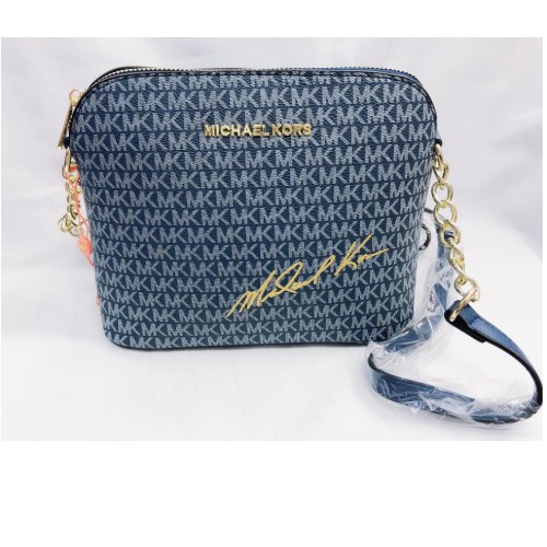 michael kors blue sling bag