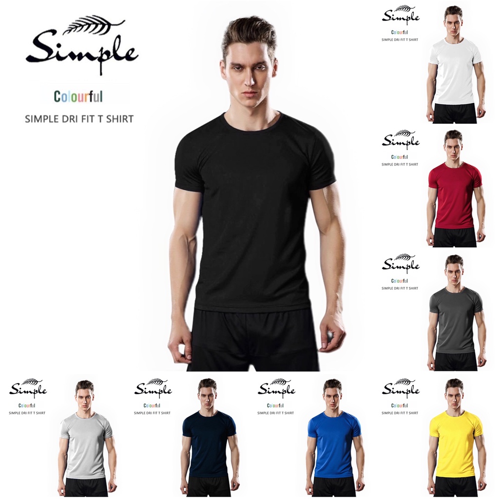 dri-fit Sports leisure mesh quick drying Unisex plain short sleeve ...