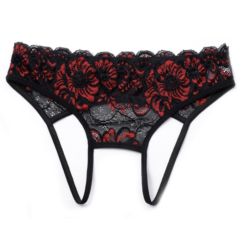 Women Sex Panties Lace Floral Erotic Underwear Temptation See Through