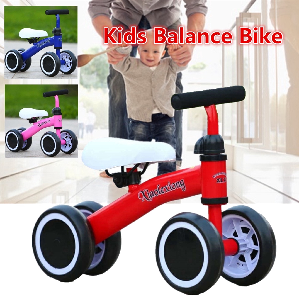 riding a balance bike