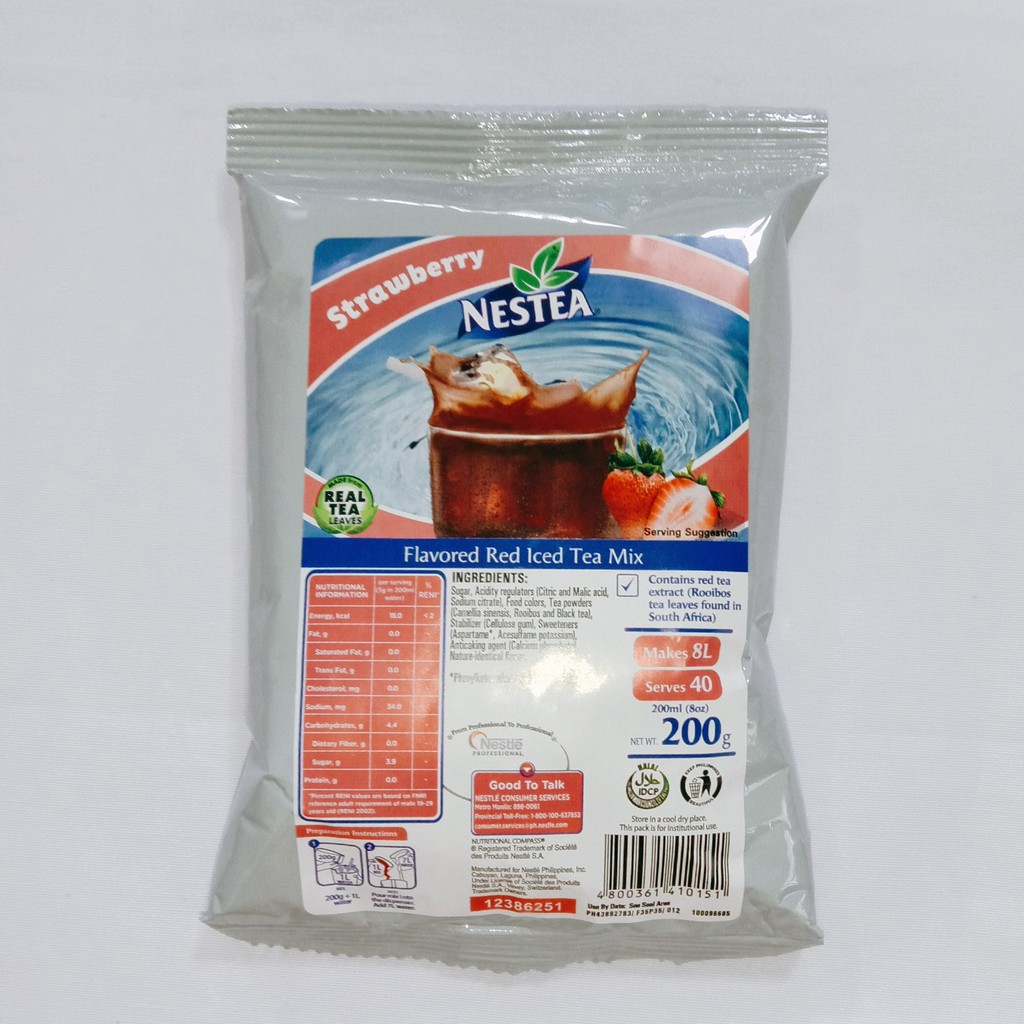 Nestea Strawberry Red Tea Iced Tea Mix 200g Shopee Philippines