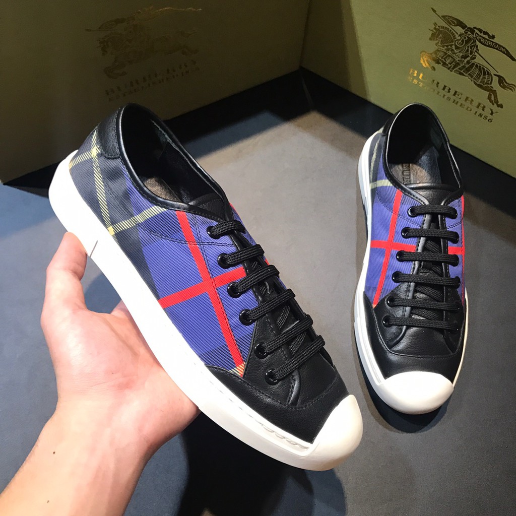 COD】Burberry Black/Purple Men&Women Sneaker Shoes | Shopee Philippines