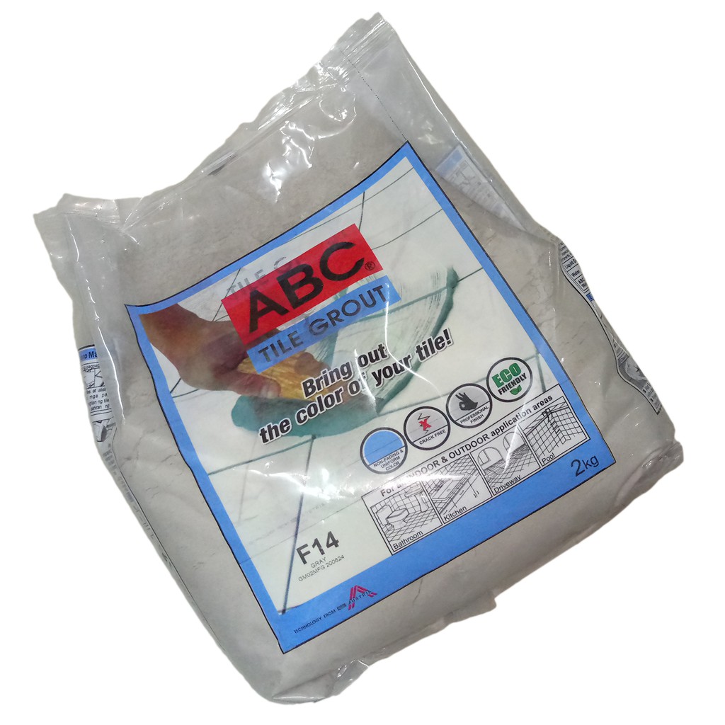 ABC TILE GROUT F14 GREY ( 2 KILOS ) Shopee Philippines