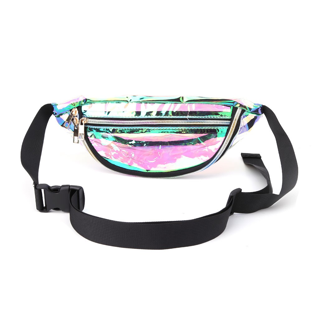 transparent rainbow bag